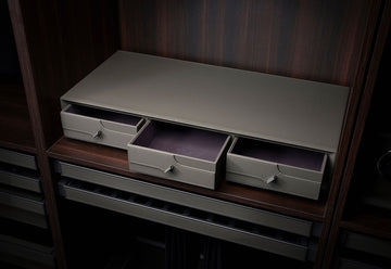 Leather Triple Draw Combination - Stellano Series