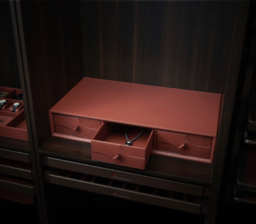 Leather Triple Draw Combination - Lucente Series