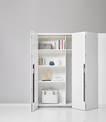 Bi-Fold Soft-Close Sliding Hanging Roller System (Rail Included)