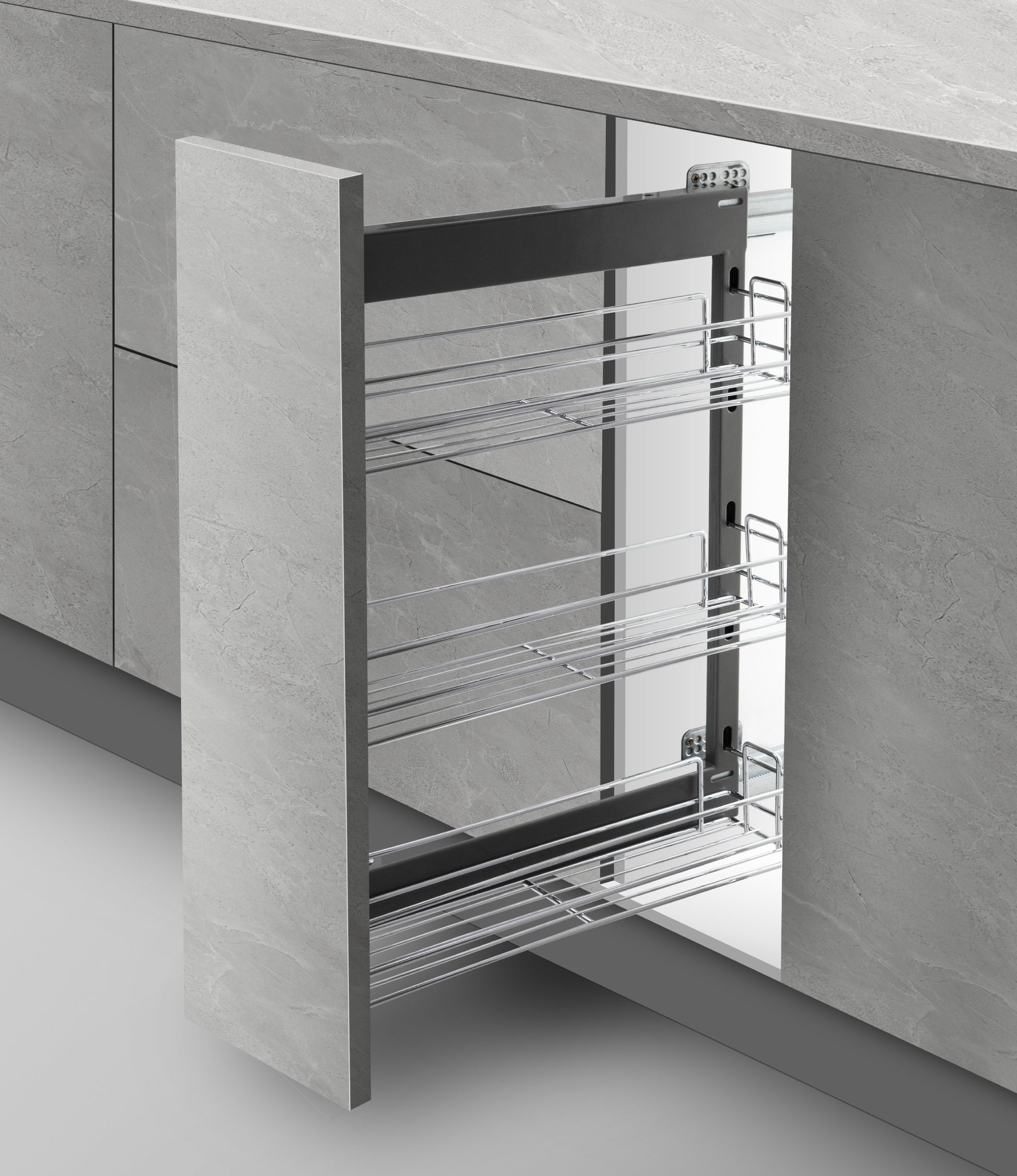 Kitchen Pull Out Spice Rack - Basic Series (Left Side)
