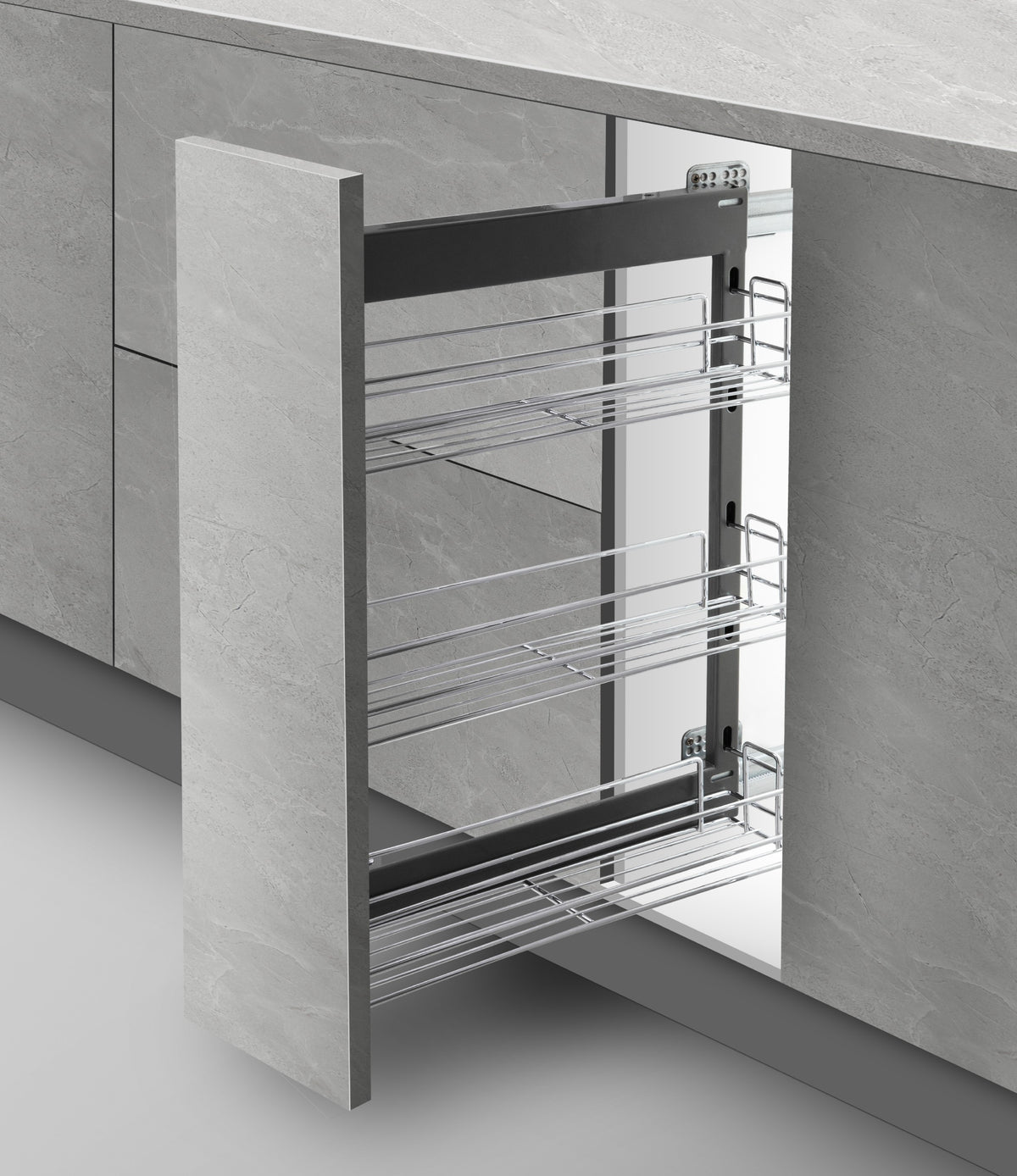 Kitchen Pull Out Spice Rack - Basic Series (Left Side)