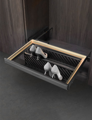 Pull Out Shoes Rack with Led Light – Star Series