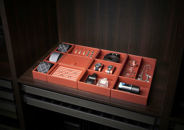 Single Leather Sorting Box - Lucente Series