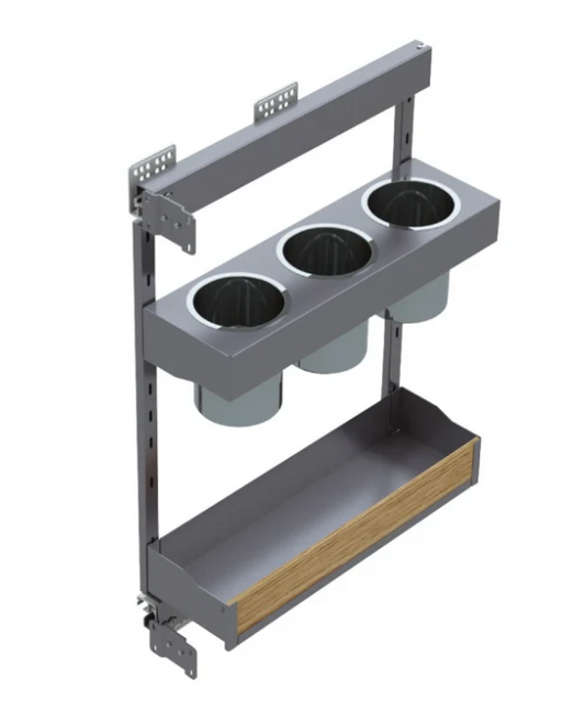 Utensil Pull Out Rack 2 Layer- Iron Series (Universal)